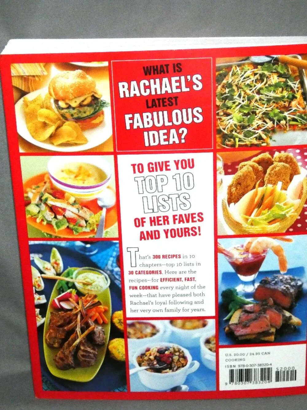 Rachael Ray's Book of 10 Cookbook NEW